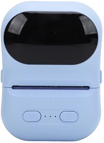 Fabater Impresora de Etiquetas, Impresora Térmica Portátil Bluetooth con Aplicación, Impresoras de Pegatinas sin Tinta para Manualidades, Compatible con Papel de 2,2X2,0 Pulgadas (Blue)