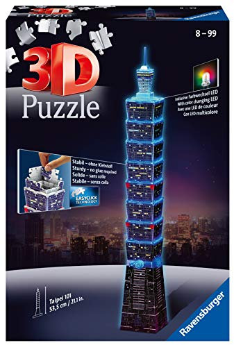 Ravensburger - Puzzle 3D Taipei, edición Nocturna (11149)