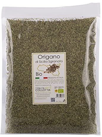 Tenuta Collotta® - Origan Biologique en feuilles séchées 250g - 100% Italien - Produit en Sicile