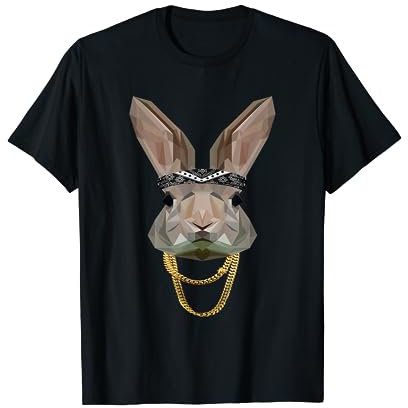 Oldschool Hip Hop Origami Hase Gangster Rapper Clan Bandana T-Shirt