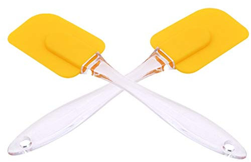 Gofeibao Kitchen Utensils Spatulas For Cooking Cake Making Equipment Silicone Kitchen Utensils Silicone Spatulas Silicone Cooking Utensils Yellow,One Size