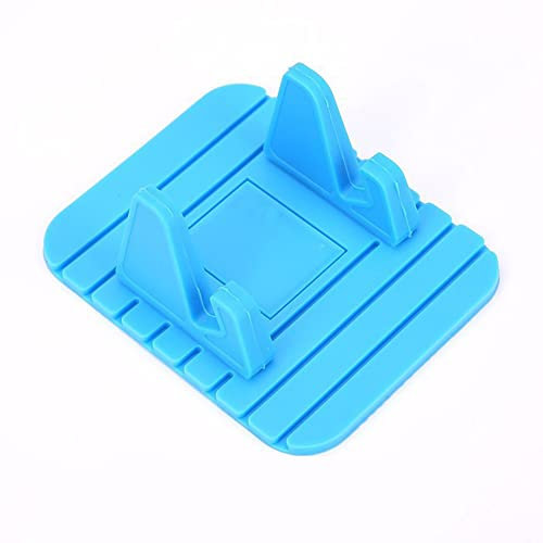 ihreesy Universal Silikon Handyhalterung,Auto Armaturenbrett Handyhalterung rutschfeste Auto Handyhalter Antirutschmatte Haftmatte kompatibel mit i phone13 11 XS Max GalaxyS10 S20 S9 Plus,Blau