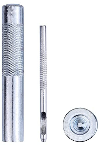 Trimming Shop Tubular Rivets Fixing Hand Tool Set, Double Cap Rivets Fixing Tool Kit for DIY Projects, Leathercraft, Repair Clothing, Handbag, Sewing, 12mm