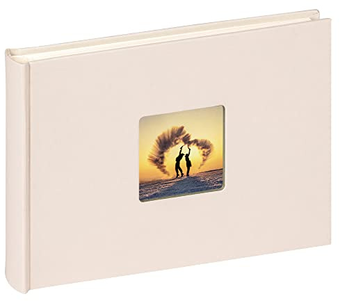walther design Fotoalbum chamois 22 x 16 cm mit Cover-Ausstanzung, Fun FA-207-W