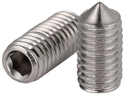 SEIDER Gewindestifte 316 A4 Edelstahl Kegelspitze Innensechskantschraube M3 M4 M5(10pcs,M5x10)