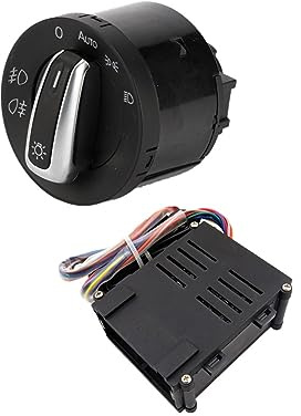 QWERTYUI AISHANBAIHUODIAN Scheinwerferschalter & Automatischer Lichtsensor mit Leaving Home Coming Home-Funktion, passend for Golf 4 MK4 Passat B5 Beetle 5ND 941 431 B (Color : 1Set Switch Sensor)