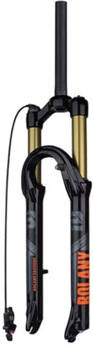 TS TAC-SKY 27.5/29inch 120mm Federweg Öl Fahrrad Luftgabel Luftfederung Leichtgewicht Magnesium Legierung Schnellspanner Fahrradgabel (Color : Black, Size : 29 inch Straight Remote)