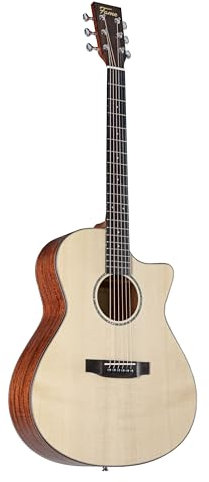 Fame G-50TH 50th Anniversary Edition Westerngitarre, Vollmassiv, Grand Auditorium, Fichte, Mahagoni, Satin Finish, X-Bracing, Dot Inlays, 20 Bünde, 42.8mm Sattelbreite, Palisander Steg, Chrom