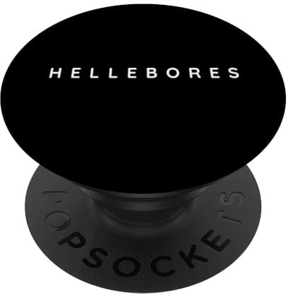 Fleur hellébore/fleurs d'hellébore/police minimaliste PopSockets PopGrip Interchangeable