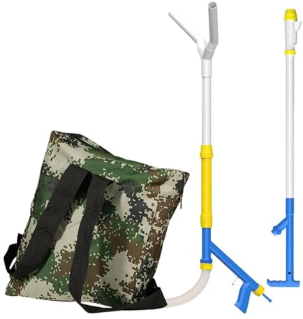Dualoai Esparcidor de Fertilizantes, Mochila Manual de Fertilizantes, Conveniente, Herramienta de Jardín, Pulverizador Manual de Fertilizantes para Maíz Y La