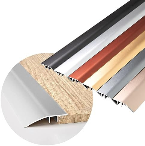 Übergangsstreifen für Böden, Übergangsstreifen für den Boden, Übergangsstreifen für Bad und Küche, Aluminium-Türschwellenleiste, einfach zu installieren, Türkante