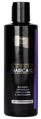 JaDy - Anti-Gelb-Conditioner | Neutralisiert Gelbstich für blondes & graues Haar | Mit Olivenöl & Bio-Aloe Vera | Anti-Frizz & UV-Schutz | Für alle Haartypen, Schwarz, 200 ml