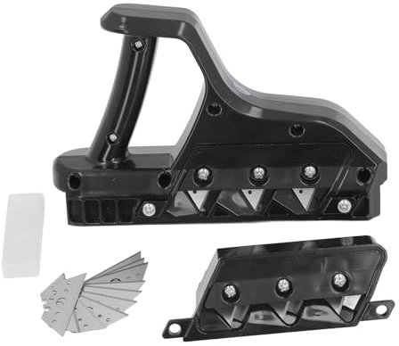 Candeon Taglierina Rapida per Cartongesso, 45° E 60° Pialla Manuale Taglia Cartongesso, Pialla per Bordi Pialla a Mano per Cartongesso Utensili Da Taglio per Cartongesso Con 10 Lame per Bordi, Angoli