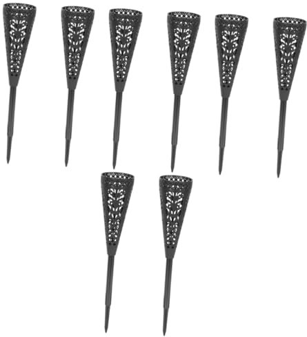 VOSAREA 4 Set Di Fiori Commemorativi Per Cimitero Vasi Cavi in ​​plastica A Forma Di Cono Decorazioni Per Facili Da Inserire Fiori 2 Pezzi * 4