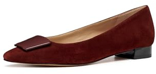 Geox D Giselda15 - Ballet Plano para Mujer, marrón, 39 EU