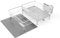 SONGMICS Dish Drying Rack, Expandable Dish Drainer, Water-Absorbent Silicone Mat, 360° Rotatable and Extendable Spout, Steel, Tall Legs, 31-56 x 42 x 20 cm, Matte White and Dove Grey KCS552W01