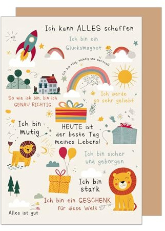 Edition Seidel Premium Glückwunschkarte zur Einschulung mit Umschlag. Einschulungskarte Grußkarte Karte zum Schulanfang Schuleinführung Schulstart Schulkind Mädchen Junge 1. Klasse (ES154 SW025)