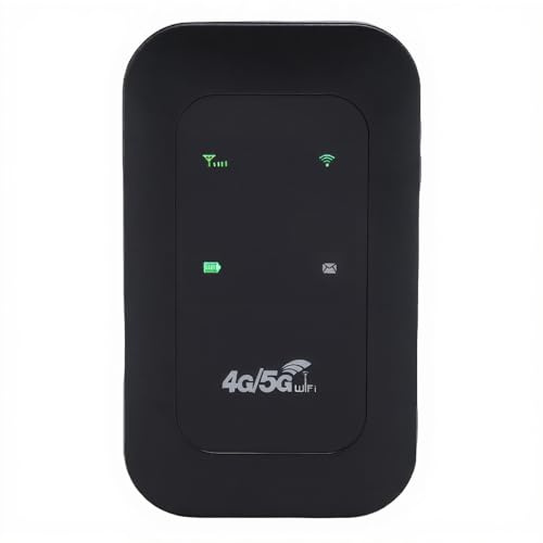 Routeur Mobile 4G 5G avec Vitesse de 300 Mbps, 10 Appareils Connectés, Emplacement de Carte SIM, Batterie de 10 Heures, pour L'ordinateur Portable de Tablette pour Smartphone,