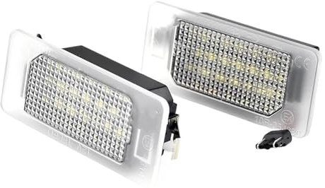 Auto Luci targa Per Fiat Per 500X 2014 2015 2016 2017 2018 2019 2 Pezzi Bianco SMD Auto Posteriore LED Luci Targa Lampada Auto Licenza Numero Targa Luce