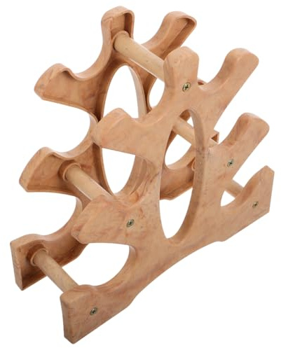 OSOLADY Mehrschichtiger Dumbbell Rack FüR Heimgebrauch Platzsparender HantelstäNder Aus Pp Mit Khaki-Farbe Stabiler Hantelablage FüR Verschiedene KurzhantelgrößEn Einfach Zu Montieren Und