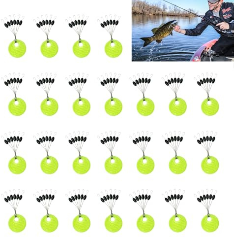 150 Stück Gummistopper Angeln, 6 in 1 Gummiperlen Angeln, Kleine Schnurstopper für Forellen, Angeln Stopper für 0,1–0,43mm Angelschnur, Oval Stopper für Sinker und Angelpose, Angeln Zubehör Set