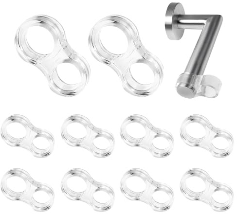 10 Pièces Butée de Porte Murale Transparente, Protection Poignée Porte Et Tampon Antichoc, Butee De Porte Interieur Amortisseur Pour Protéger Murs Portes Fenêtres Meubles