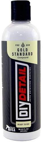 DIY Detail Gold Standard Heavy Cut Polishing Compound – Professional Car Paint Correction for DA Rotary Polishers- Defect Removal for Swirls Scratches Oxidation – 16oz. Bottle
