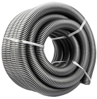 Inner 50mm Vacuum Cleaner Thread Hose Straws Bellows Vacuum Tube Soft Pipe Replacement Part Accessories(Gray-1m (50mm))