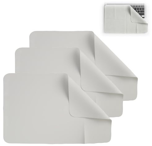 Nexaflow Kit de Protection 2 Pièces pour Écran et Clavier d’Ordinateur Portable, 2 Protections d’Écran + Tissu de Nettoyage Microfibre 34x22,5 cm,Découpe Laser Précise pour 15-16 Pouces Notebooks