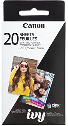 Canon IVY ZINK 2 x 3 Photo Sticker Paper 20 sheets Pack