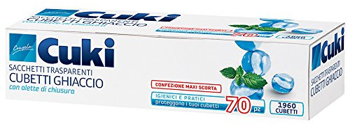 Cuki Sacchetti Cubetti Ghiaccio Maxi Scorta - 1960 cubetti - 1 confezione da 70 pezzi