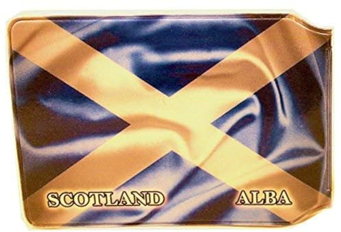 Scotland Scottish Flag Credit Card Bus Pass Wallet Slimline Travel Rail Ticket Holder Cover for Oyster Business Zip ID Card - Bifold - Party Bag Gift School Leaver Uni (1x Wallet)