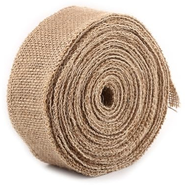 10 m Tischläufer, Jute, Handcraft, Rolle, Jutehessenband, DIY, Tisch, Weg, Dekoration für Hochzeiten, für Partys (5 cm), Handcraft