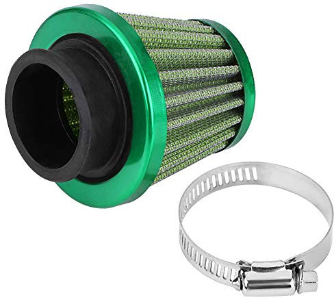 38mm Motorrad Luftfilter, Ansaugluftfilter Filter Luftfilter Universal-Motorrad-Ansaugluftfilter-Kit mit Offroad ATV Quad Dirt Pit Bike Gold(Grün)
