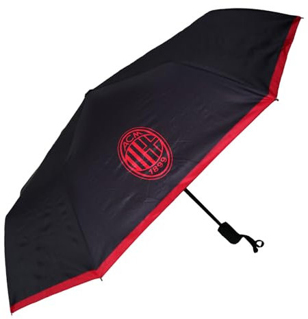 Giemme Ombrello Milan Ufficiale Tascabile RICHIUDIBILE OMBRELLA OMBRMI1602