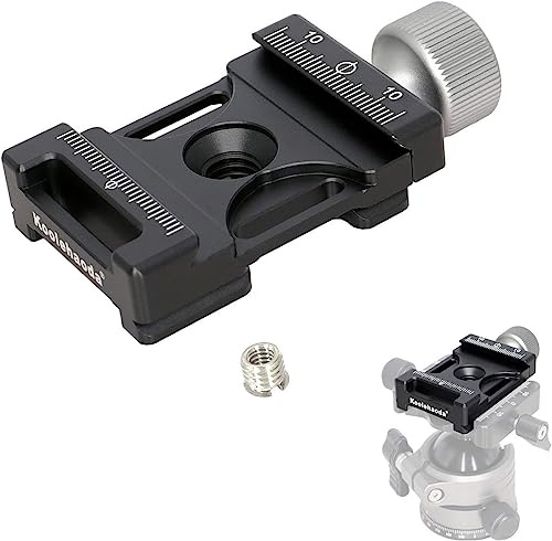 koolehaoda DC-38 Kamera Schnellwechselplattenklemme Universal-Schnellwechselsitz mit Arca Swiss Schnittstelle und 1/4-3/8 Schraube Adapter für Stativ, Gimbal, Arca Swiss Platte