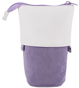 Oyachic Retractable Federmäppchen Stand up Pencil Case Bleistift-Beutel Phone Holder Stifte Etui Standing Pen Pouch Bag Mäppchen Große Kapazität Schüleretui Segeltuch Stiftemappe