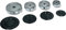 G GRIMALDI Kit Cucina 4 Fuochi Bruciatori + Piattello a doppio Foro compatibile con Indesit