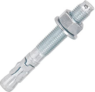 Isolbau Bolzenanker - Schwerlastanker aus verzinktem Stahl mit ETA Zulassung, Option 7 - M16 x 125 mm, fixierbare Dicke: 10 mm - 10 Stück