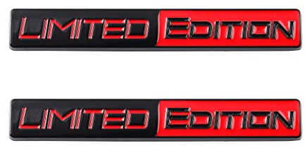 2 Stück Limited Edition Auto-Aufkleber Das Sind Autoaufkleber für Auto Motorrad LKW (Schwarz / Rot)