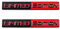 2 calcomanías de emblema de edición limitada para coche, moto, camión (negro rojo)