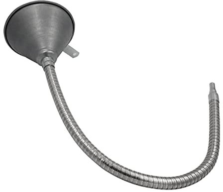 Qezodsx Car Oil Fill Funnel with Flex Tip for Engine Oil Transmission Fluid Power Steering Fluid