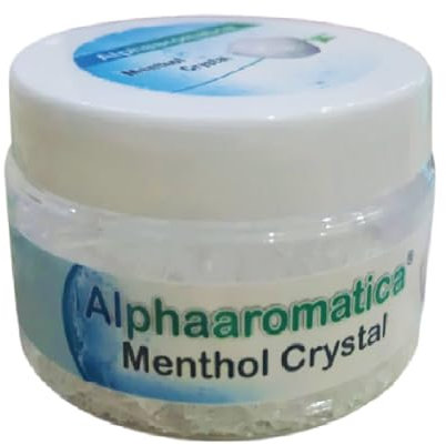 CloudBazaar 247 Alpha Menthol Crystals 25gms - Natural Peppermint Extract for Relaxation- Powerful Vapour for Inhalation-Decongestant, Clears Sinuses and Blocked Nose,White