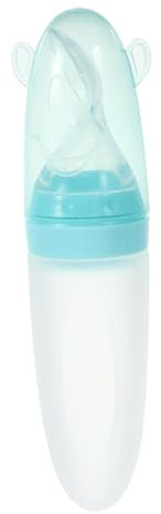 VICASKY 2 Stk Reis-Müsli-Flasche Futterspender für Reisgetreide -Squeeze-Feeder flaschen milchflasche babynahrungszubereiter Silikon-Squeeze-Feeder Reispaste Flaschen Green