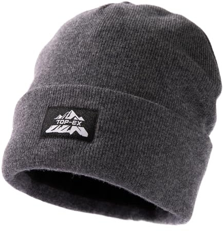 TOP-EX Winter Beanie für Laufen und Golf, für große Köpfe, atmungsaktiv | PolarWool™, 100 % Merinowolle, atmungsaktiver komfortabel, sicher bei Wind und Wetter, temperaturausgleichend und geruchsarm