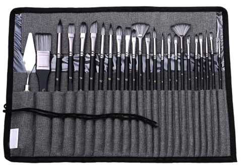 24-teiliges Pinsel-Set, Aquarell-Pinsel, Nylon-Pinsel-Set, multifunktionales Pinsel-Set, Zeichenzubehör