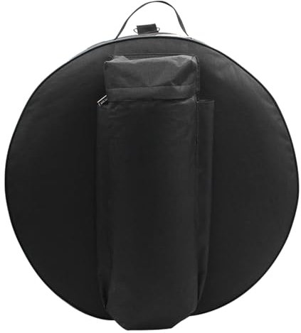 Snare-Drum-Tasche, Trommelrucksack aus Oxford-Stoff mit Verstellbarem Schultergurt und Externer Aufbewahrungstasche Zum Schutz Ihrer Trommel (BLACK)