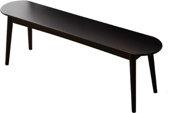 WXZXWXZX Sitzbank Esszimmer Hocker Holzbank Küchenbank Bank Flur Eckbank Esszimmer Bettbank Essbank Garderobenbank Bench für Garderobe Küche Wohnzimmer Eingang Schlafzimmer(Nero,100cm(39in))