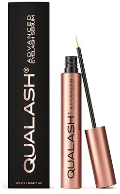 Siero Ciglia Allungante e Rinforzante QUALASH® (3,5ml) con formula di crescita QUA-X brevettata – Lash Serum & Eyelash Growth Booster volumizzante per ciglia naturalmente più lunghe e forti