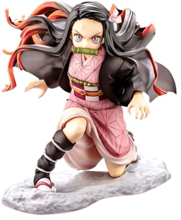 WKxinxuan Demo Slae Figuren, 14CM Nezuko Figuren, Anime Figure Kimetsu No Yaiba Figur Nezuko Spielzeug Demo Slae Ornamente DemoSlae Statue Nezuk Action Figur Geschenk